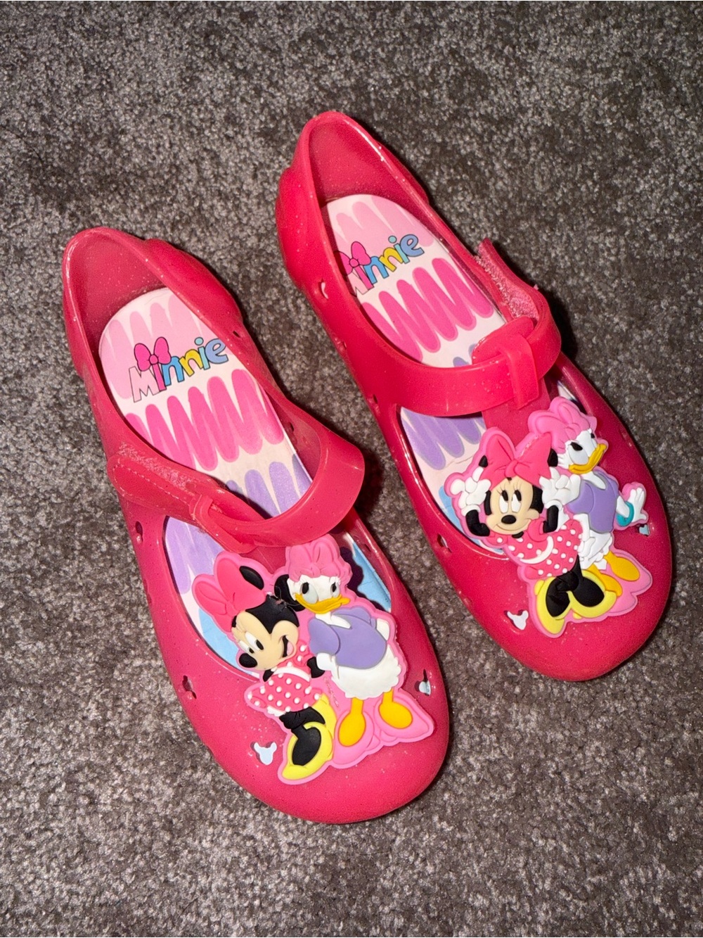 Disney’s Minnie Mouse Toddler Girls Casual Jelly Shoes sz 10 ✨